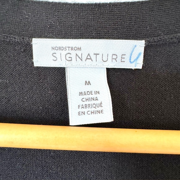Nordstrom Signature Cashmere Duster Cardigan Sweater Button Up Womens Medium - Picture 8 of 9